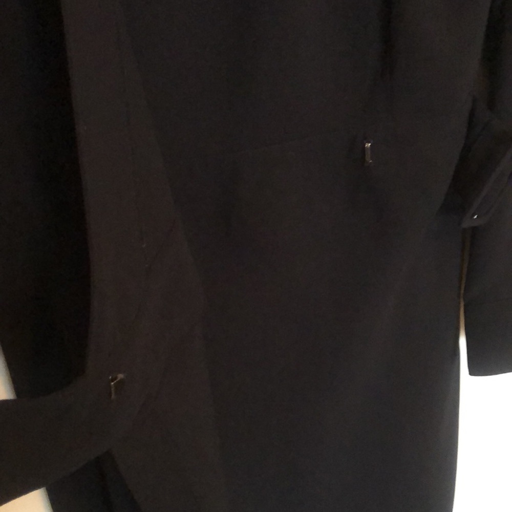 Evan-Picone Black Wrap Dress - 10P - Picture 9 of 10